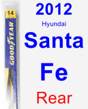 Rear Wiper Blade for 2012 Hyundai Santa Fe - Rear