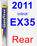 Rear Wiper Blade for 2011 Infiniti EX35 - Rear