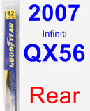 Rear Wiper Blade for 2007 Infiniti QX56 - Rear