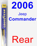 Rear Wiper Blade for 2006 Jeep Commander - Rear