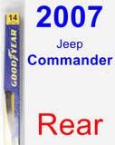 Rear Wiper Blade for 2007 Jeep Commander - Rear
