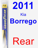 Rear Wiper Blade for 2011 Kia Borrego - Rear