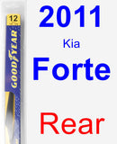 Rear Wiper Blade for 2011 Kia Forte - Rear
