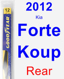 Rear Wiper Blade for 2012 Kia Forte Koup - Rear