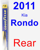 Rear Wiper Blade for 2011 Kia Rondo - Rear