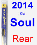 Rear Wiper Blade for 2014 Kia Soul - Rear