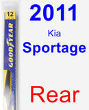 Rear Wiper Blade for 2011 Kia Sportage - Rear
