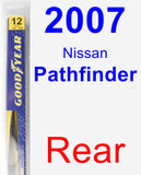 Rear Wiper Blade for 2007 Nissan Pathfinder - Rear