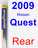 Rear Wiper Blade for 2009 Nissan Quest - Rear