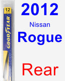 Rear Wiper Blade for 2012 Nissan Rogue - Rear