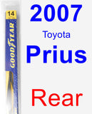Rear Wiper Blade for 2007 Toyota Prius - Rear