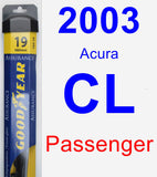 Passenger Wiper Blade for 2003 Acura CL - Assurance