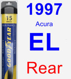 Rear Wiper Blade for 1997 Acura EL - Assurance