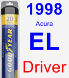 Driver Wiper Blade for 1998 Acura EL - Assurance