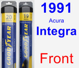 Front Wiper Blade Pack for 1991 Acura Integra - Assurance