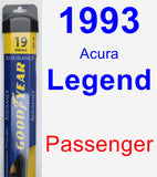 Passenger Wiper Blade for 1993 Acura Legend - Assurance