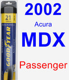 Passenger Wiper Blade for 2002 Acura MDX - Assurance