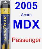 Passenger Wiper Blade for 2005 Acura MDX - Assurance