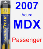 Passenger Wiper Blade for 2007 Acura MDX - Assurance