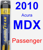 Passenger Wiper Blade for 2010 Acura MDX - Assurance