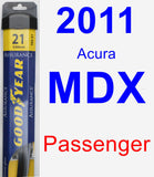 Passenger Wiper Blade for 2011 Acura MDX - Assurance