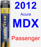 Passenger Wiper Blade for 2012 Acura MDX - Assurance