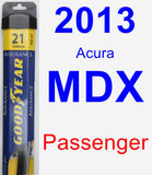 Passenger Wiper Blade for 2013 Acura MDX - Assurance