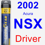 Driver Wiper Blade for 2002 Acura NSX - Assurance