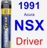 Driver Wiper Blade for 1991 Acura NSX - Assurance