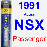Passenger Wiper Blade for 1991 Acura NSX - Assurance