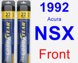 Front Wiper Blade Pack for 1992 Acura NSX - Assurance