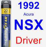 Driver Wiper Blade for 1992 Acura NSX - Assurance