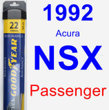 Passenger Wiper Blade for 1992 Acura NSX - Assurance