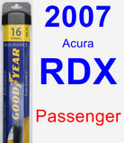Passenger Wiper Blade for 2007 Acura RDX - Assurance