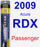 Passenger Wiper Blade for 2009 Acura RDX - Assurance