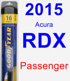Passenger Wiper Blade for 2015 Acura RDX - Assurance