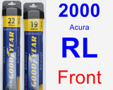 Front Wiper Blade Pack for 2000 Acura RL - Assurance
