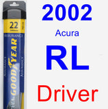 Driver Wiper Blade for 2002 Acura RL - Assurance