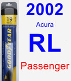 Passenger Wiper Blade for 2002 Acura RL - Assurance