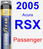 Passenger Wiper Blade for 2005 Acura RSX - Assurance
