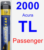 Passenger Wiper Blade for 2000 Acura TL - Assurance