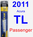Passenger Wiper Blade for 2011 Acura TL - Assurance
