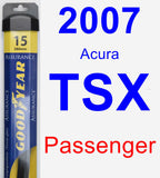 Passenger Wiper Blade for 2007 Acura TSX - Assurance