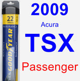 Passenger Wiper Blade for 2009 Acura TSX - Assurance