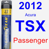 Passenger Wiper Blade for 2012 Acura TSX - Assurance