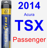 Passenger Wiper Blade for 2014 Acura TSX - Assurance