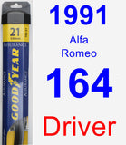 Driver Wiper Blade for 1991 Alfa Romeo 164 - Assurance