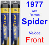 Front Wiper Blade Pack for 1977 Alfa Romeo Spider - Assurance