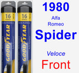 Front Wiper Blade Pack for 1980 Alfa Romeo Spider - Assurance