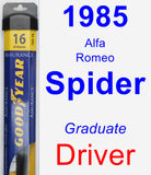 Driver Wiper Blade for 1985 Alfa Romeo Spider - Assurance